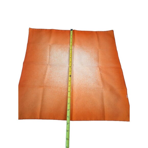 Vintage Scarf Creamscicle Sherbert Orange Starburst White  Mod Square 19.5" - Picture 7 of 10